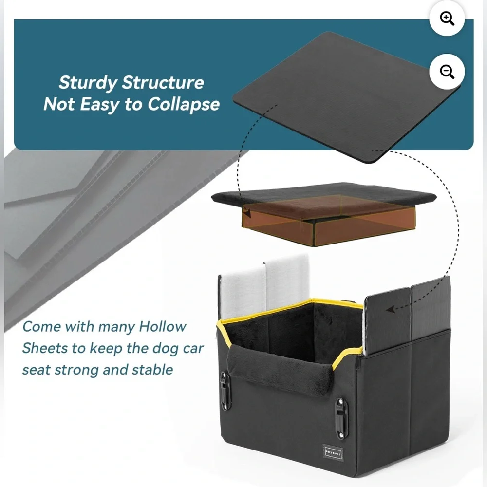 NEW PetSafe Black Carrier with Yellow Accents